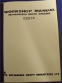 Mitsubishi Meiki Engine G221P workshop manual